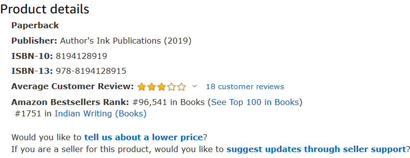 authoryash's tweet photo. For rising authors like me, It's a big thing to achieve top 2K rank in Indian writing.
yes, I'm not that successful in this industry but I know one day I'll be successful and inspire millions of people.
#writing #novels #bestseller #msgthebook @AuthorsInkIndia @TheHellyBlog https://t.co/tCPBhpaVOi