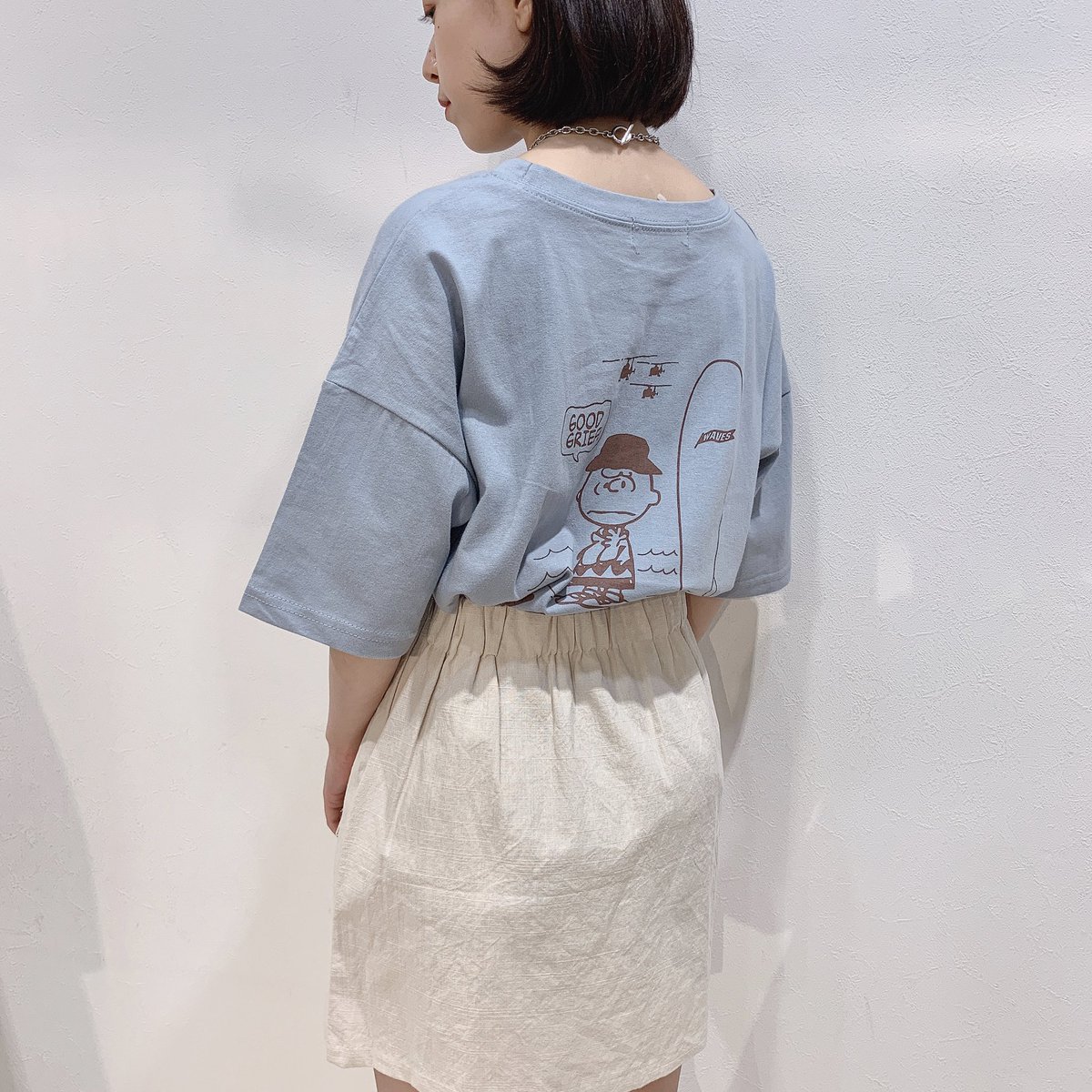 Onewill Waikikiイラストt White Beige Blue 1980yen Tax Osu 名古屋 Nagoya 나고야 Fashion 韓国ファッション 通販 韓国セレクトショップ 韓国仕入れ 韓国コーデ プチプラ 今日のコーデ 韓国服 Korea オシャレ オルチャン 大須 Onewill