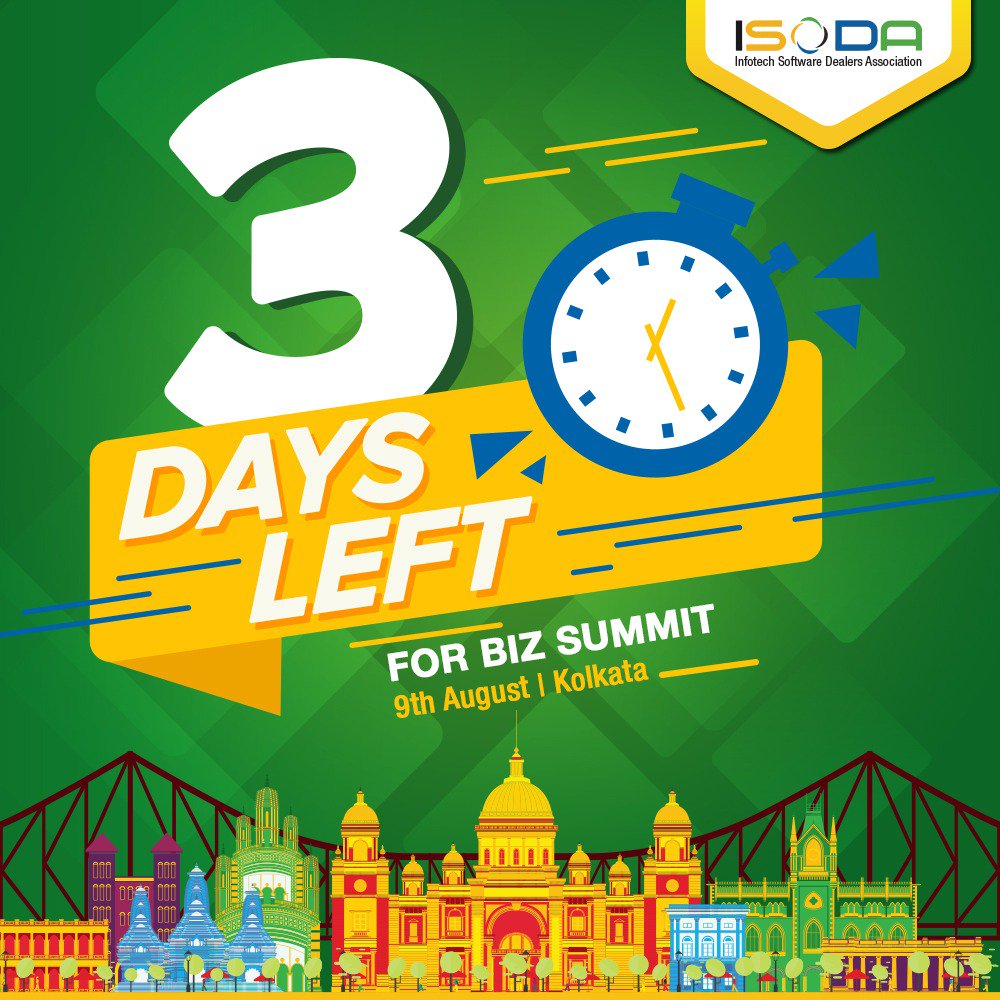 Three days to go for #isoda #bizsummit #2019 #ComeToKolkata #kolkata #business #Software #informationtechnology <a href="/TeamViewer/">TeamViewer</a> <a href="/CommScope/">CommScope</a> <a href="/LogMeIn/">LogMeIn</a> <a href="/ReaQta/">freelance joki co💸 DM</a> <a href="/zoho/">Zoho</a> <a href="/nasscom/">nasscom</a> <a href="/ibpcqatar/">IBPC QATAR</a>