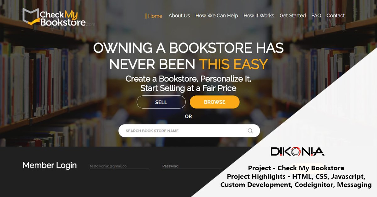 _dikonia's tweet image. A unique project allowing users to open their own bookstore online #builtByDikonia in #codeignitor #javascript  
dikonia.com/cmb.php