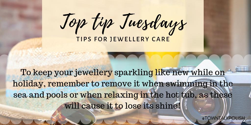 If you’re a jewellery lover and going on holiday soon, remember this tip! #HappyHolidays

#TopTipTuesday #Jewellery #JewelleryCare #Sparkling #JewelleryAdvice #Holiday #Tips