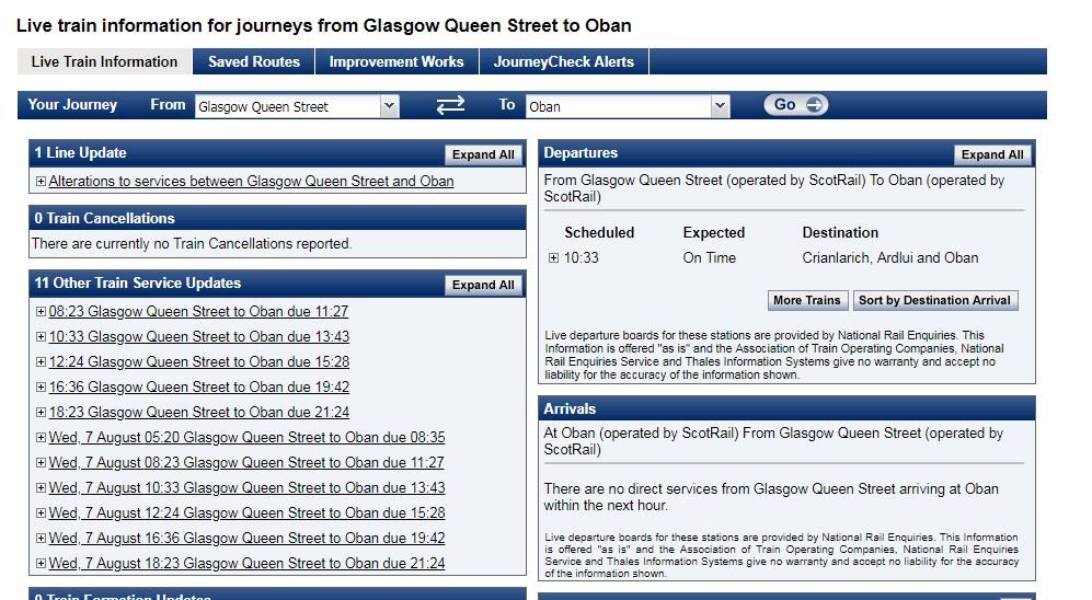 ScotRail on Twitter "ℹ️⚠️ You can use Journey Check to get live