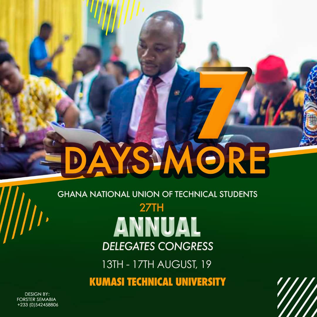 gnutslive's tweet photo. 7 days more and still counting. GNUTS 27th Annual Residential Delegate Congress. We dey grounds 👇 https://t.co/8Vil1B8zSl