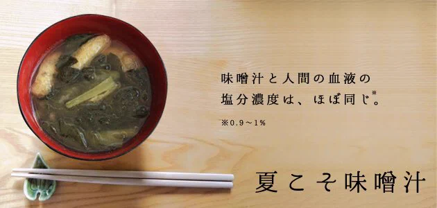 夏こそ味噌汁がいい？熱中症予防に朝の味噌汁が最適！