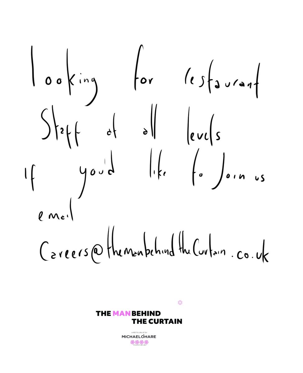 In a time when employment levels are low.. how is it that the hospitality industry is so short staffed? If you have absolutely no experience at all but would like to work with my restaurant team I am happy to provide full training in exchange for dedication and commitment pls rt
