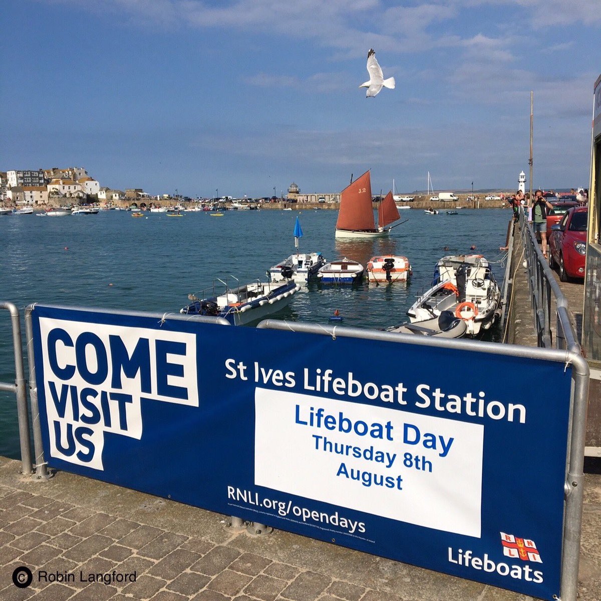 What you doing on Thursday 8th August? Why not pop down to #stives lifeboat station to our lifeboat day event. Meet the crew, check out all the stalls, watch some operational displays - fun for all the family. Help us to continue to #SaveLivesAtSea #RNLI