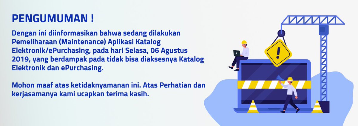 inaproc_ID's tweet photo. [Penting !] Maintenance Aplikasi Katalog https://t.co/LplveY3SJ0