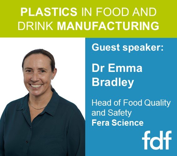 ♻️📦 #spotlighton Dr Emma Bradley, Head of Food Quality and Safety at <a href="/FeraScience/">Fera</a>👩‍🔬Emma will be speaking at FDF’s Plastics and Packaging event on Thursday 10 October, providing analysis on chemical migration from food contact materials 🥕🍋🍒

🎟️: bit.ly/2GghEeG