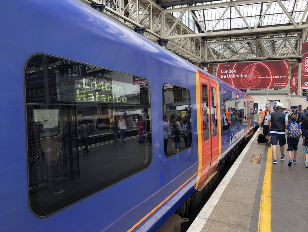 Taking the train to London Waterloo brings back a lot of memories, though I don’t think I am up for the daily commute. #london #southwesttrains