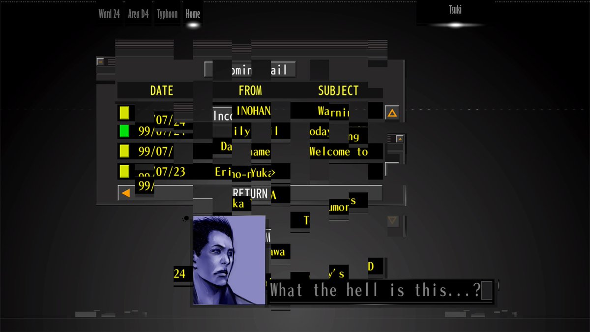 The Silver Case est donc à conseiller à celles et ceux qui recherchent des jeux un peu énigmatiques et différents, nimbés de noirceur pré-2000 (so 90s) et de tentatives esthétiques / sont intéressés par Suda51 (marry me), tout est déjà là, en 1999