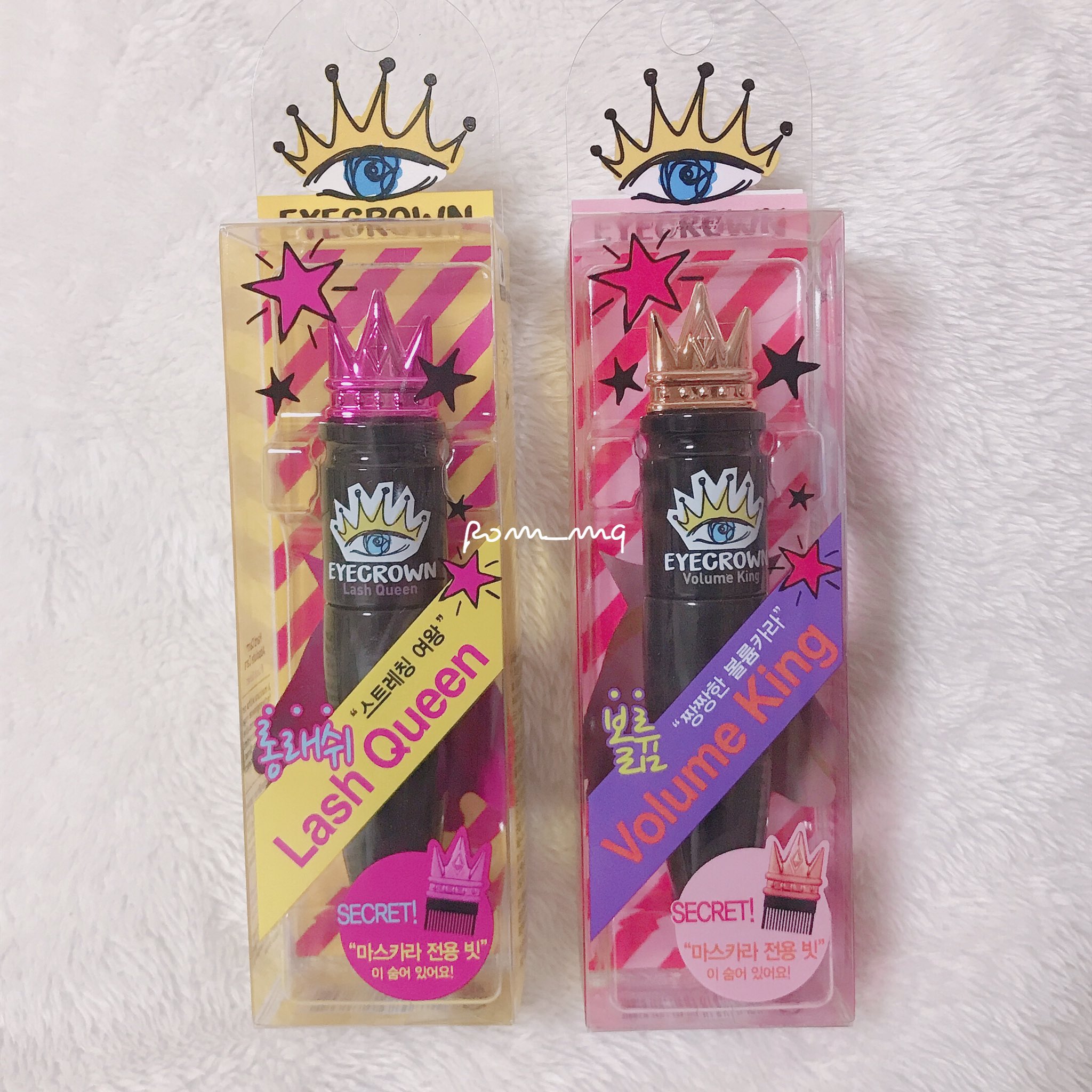 みみ メイクヒール様 Makeheal1 よりマスカラ2種類頂きました 王冠がついてるデザインが可愛い しかもこの王冠部分がコームになってて超便利 ボリュームタイプ ロングタイプどちらもかなり気に入りました アイクラウン マスカラ ボリューム