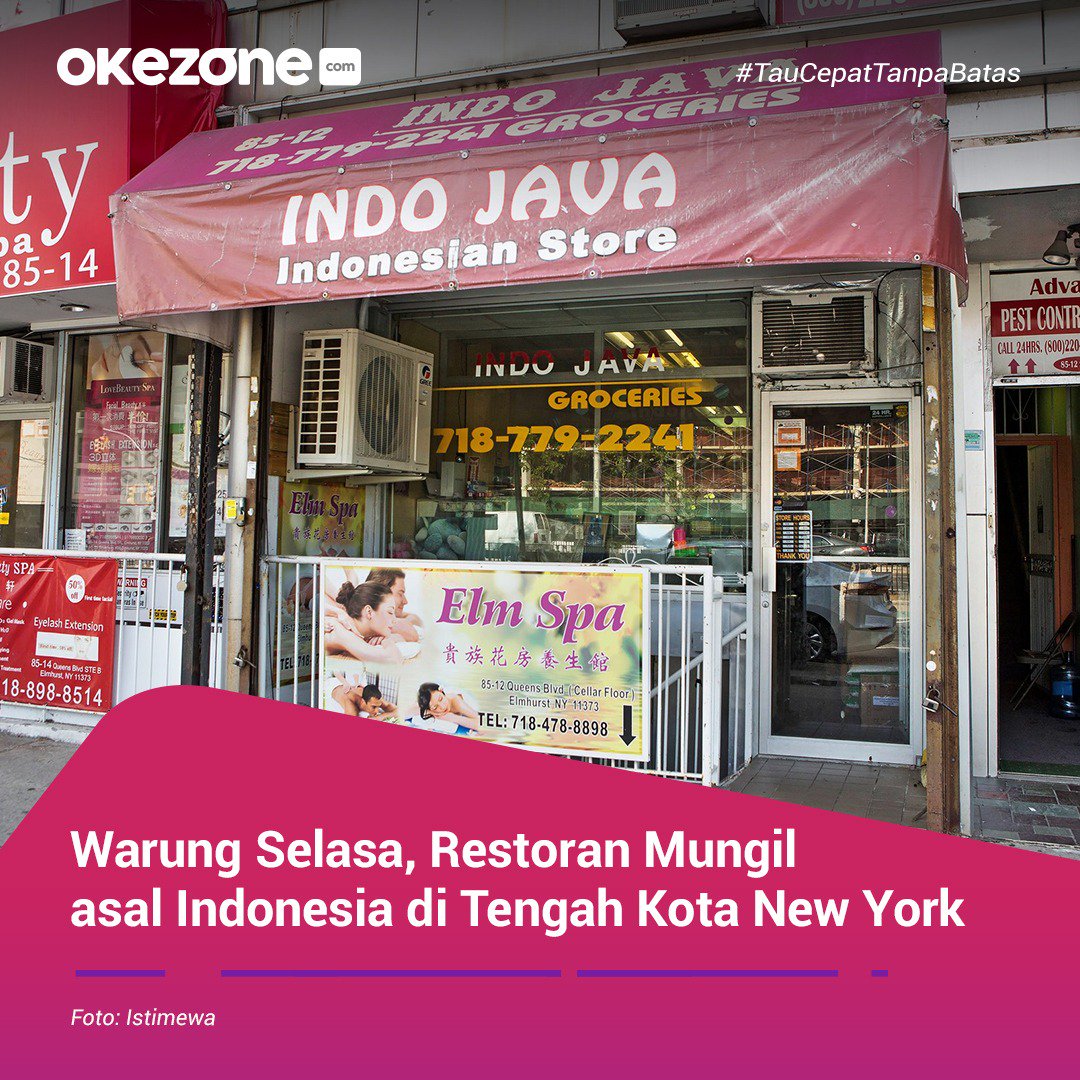 okezonenews's tweet photo. Warung Selasa, Restoran Mungil asal Indonesia di Tengah Hiruk Pikuk Kota New York
Baca selengkapnya:
https://t.co/YtNb8ESgB3
#TauCepatTanpaBatas
#FemaleChatBox https://t.co/T11KIx0N2D