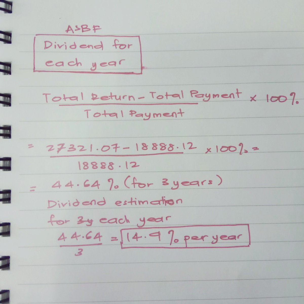 Asbf calculator