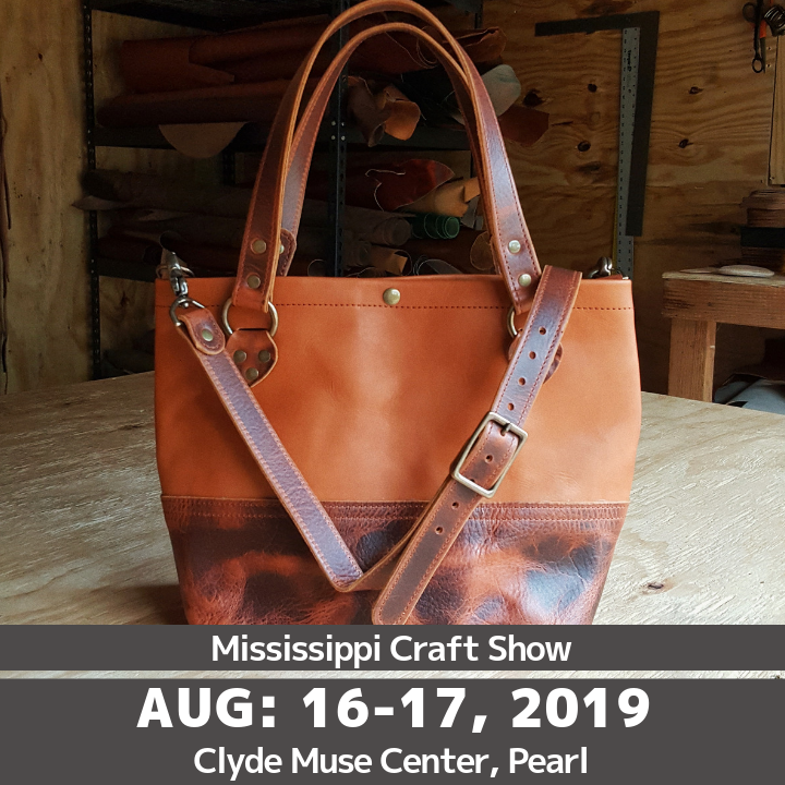 @longleafleatherco

Longleaf Leather Co. ::  Handcrafted leather goods made in Ellisville, MS. Tote bags, wallets, belts, coasters, portfolios, keychains, duffel bags, desk and mouse pads, and hats. 

#handmade 
#craftshow
#mississippi
#mscraft
#mscraftshow