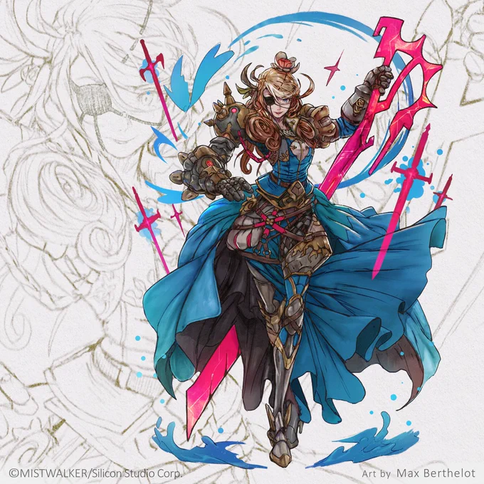 Juzeiana - 2017 Guardian design ( Terra Battle 2 )
ジュゼアナ - 2017年の守護者のデザイン「テラバトル2」 