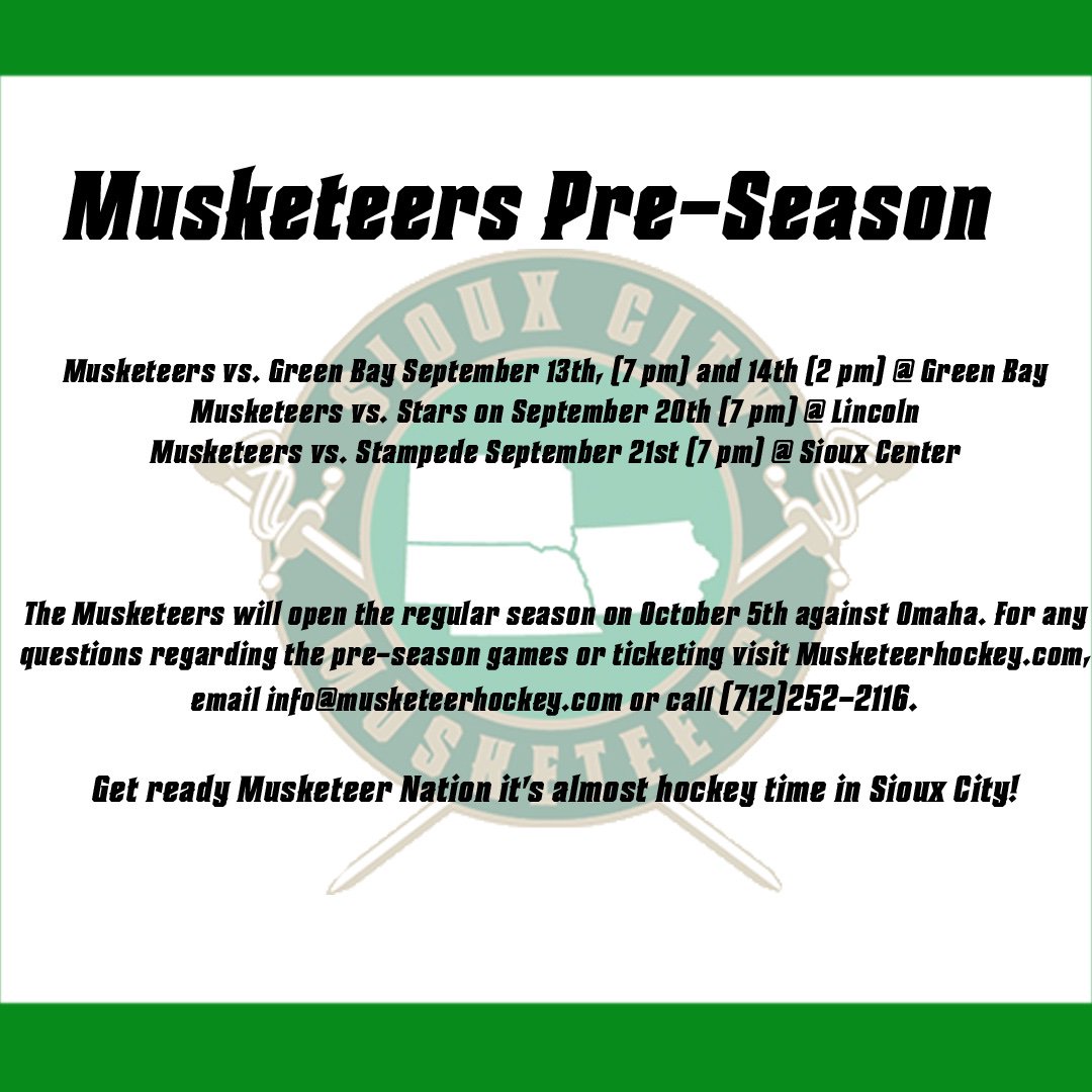 Sioux City Musketeers (@musketeerhockey) on Twitter photo 