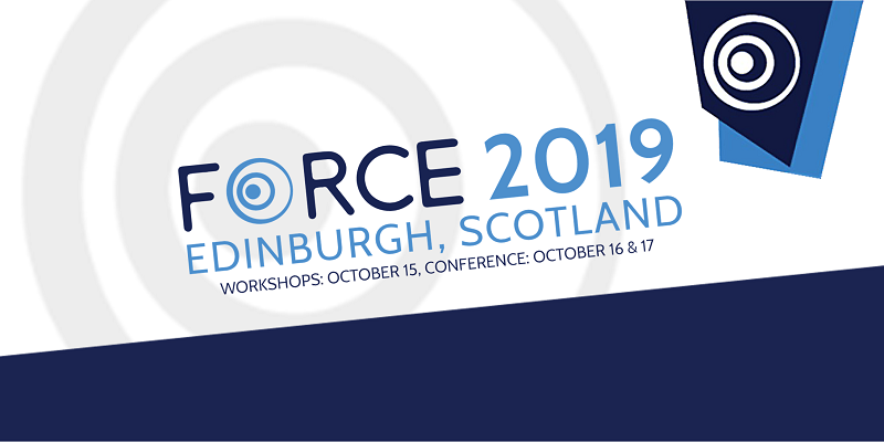 FORCE11rescomm's tweet photo. The first speakers have been announced for #FORCE2019 – to talk about open citations, #preprints, funding infrastructure, community-building, code peer review, #registeredreports and much more. Lots of presenters still to be confirmed, so stay tuned! https://t.co/gcYPJUE5tS https://t.co/5yoFB8wT2t