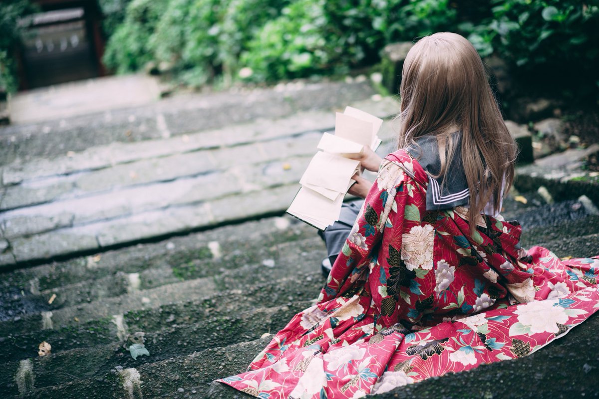 あずき 燃えるような朱に菊の花と 大輪の芍薬が見えるらしい 誰かがそんなことを言っていた Cosplay 夏目友人帳 夏目レイコ Photo 浦嶋さん Daisk29