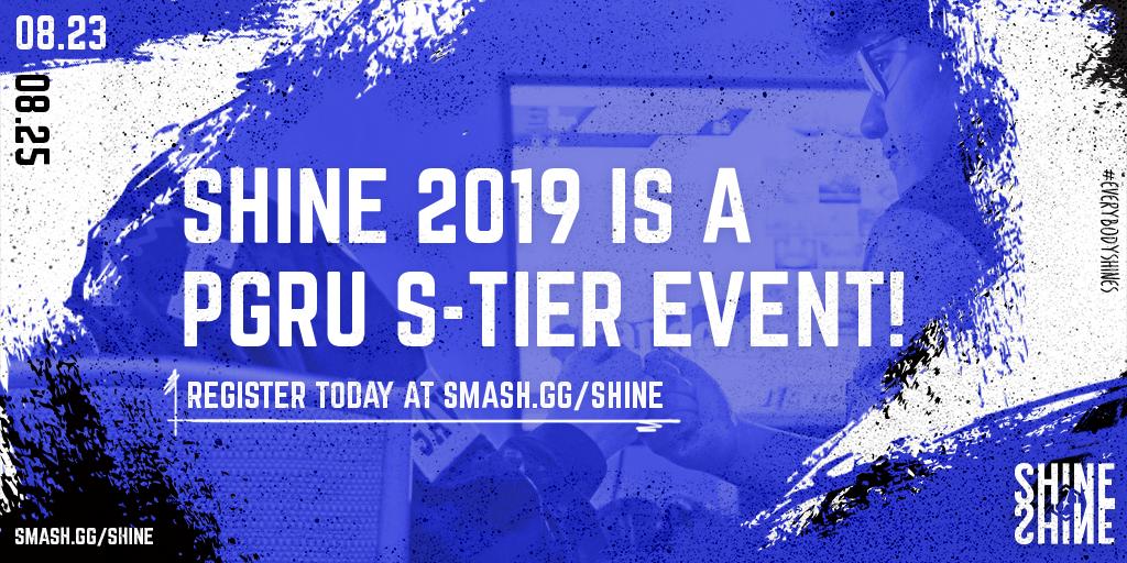 Yup, #Shine2019 is an S-Tier event for this season of the @ThePGStats PGRU! Many of the best Ultimate players in the world will be there, and so should you. Registration closes in 2 days. Lock in your spot at smash.gg/shine & book your room on ac.reg-system.com/Shine19.