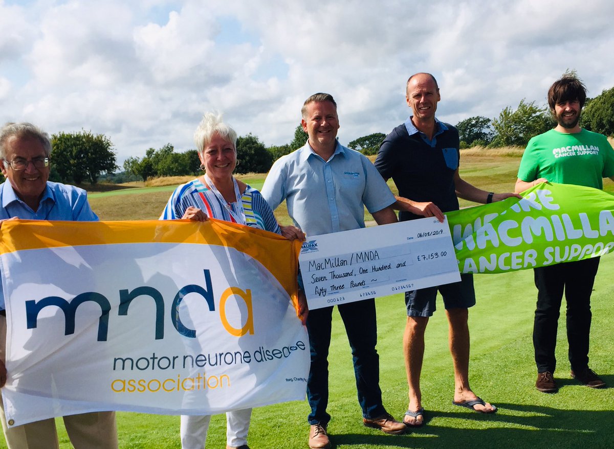 Money handed to <a href="/MNDPortsmouth/">MND Portsmouth</a> &amp; @MacmillanSouth after 8th Richard Morgan 🏌️‍♂️day <a href="/camshallgolf/">Cams Hall Estate GC</a> luckily we got £500 match funding from <a href="/priceym79/">Mark Price 👽</a> taking this years total to £7153👍🏼👏🏻. Thanks for the support <a href="/Kevinrileysm/">Kevin Riley</a> <a href="/bladeztoyz/">Bladez Toyz</a> <a href="/EveryoneActive/">Everyone Active</a> <a href="/TANGLEWOODUK/">TANGLEWOOD GUITARS</a> <a href="/medlocksonline/">Medlocks</a>