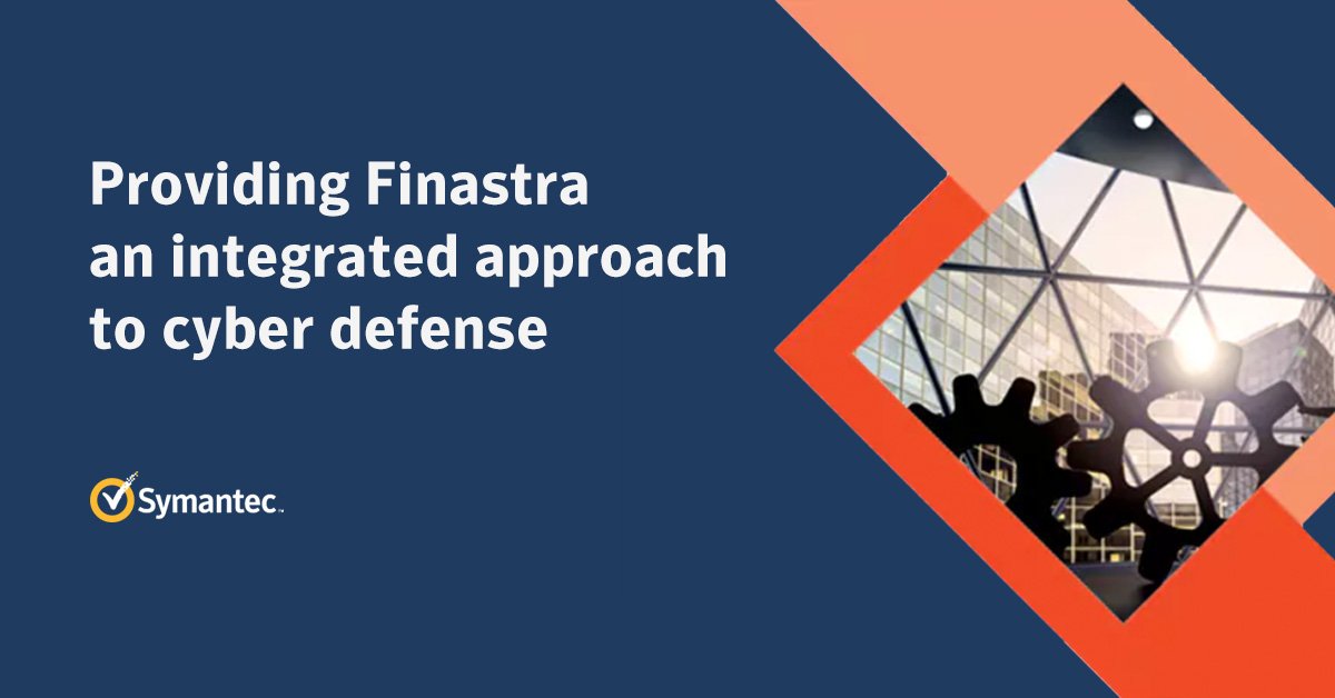 ArielleScesa's tweet photo. With @Symantec's Integrated Cyber Defense Platform, Finastra has increased visibility and greater control over their #cybersecurity. Read more here: https://t.co/rTC84Ua9wC https://t.co/tddo1Ow385