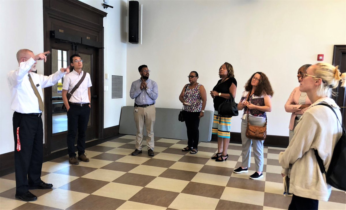 A team from the Maryland Department of Labor's Division of Workforce Development and Adult Learning recently visited the newly renovated Enoch Pratt Library. This beautiful, public library in Baltimore City provides local residents with access to workforce resources and services.