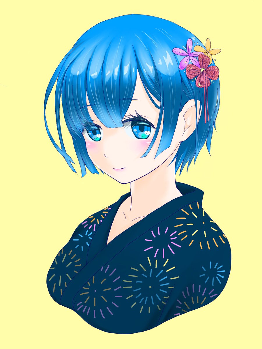 レム〜!
浴衣着てみた🥰
#リゼロ
#レム
#お絵描きさんと繋がりたい
#イラスト好きと繋がりたい 
#絵描きさんと繋がりたい 