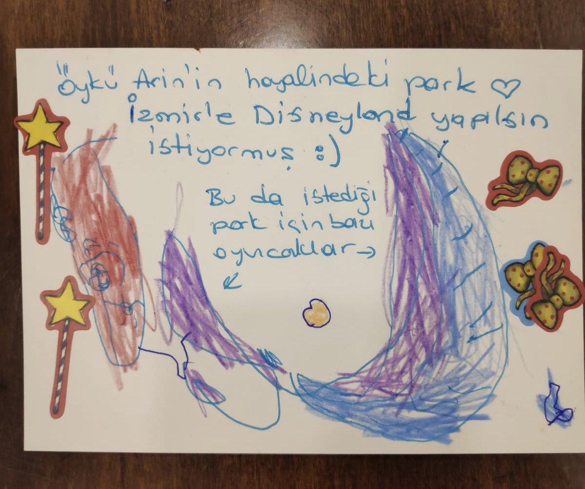tuncsoyer's tweet photo. Öykü Arin bana mektup yazmış ve İzmir'e disneyland istemiş. Stratejik plana ekliyoruz... https://t.co/xZHFf751hp