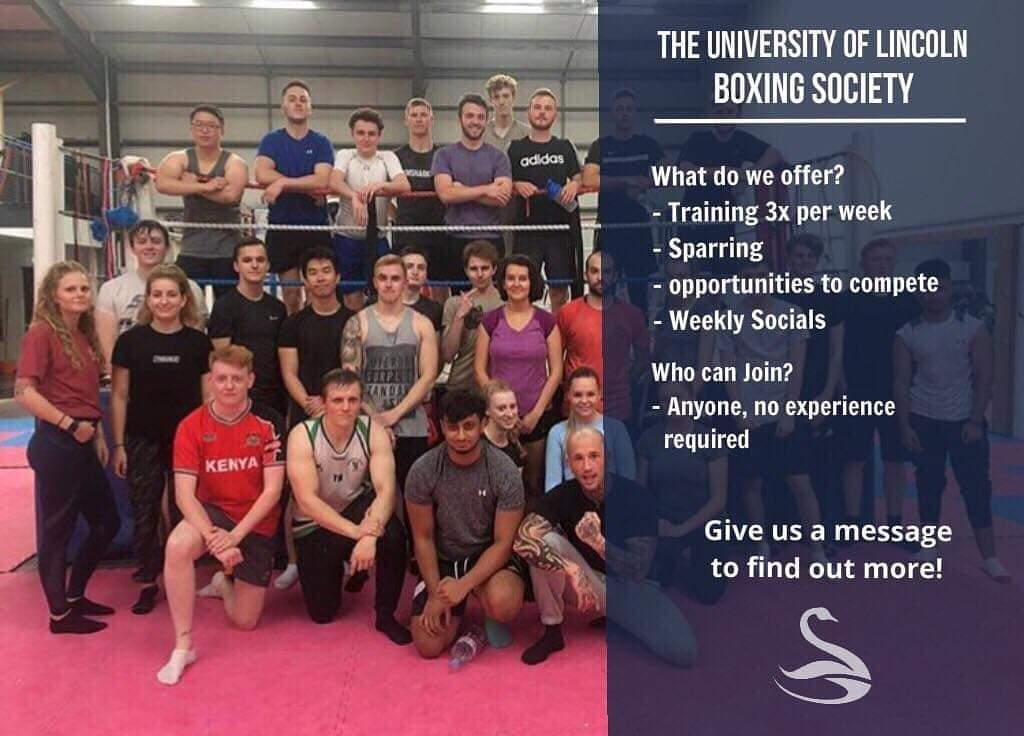 Coming to Lincoln in September? Check out the University of Lincoln Boxing Society 🥊 No experience required, all skill levels welcome!

Whether it's fitness 🏋️ you're after or just wanna meet like minded people - come down to one of our sessions! 🥊

#WeAreLincolnULSU
