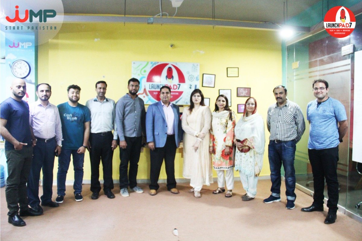 JumpStartPk's tweet photo. Dinner with CEO Haider Cheema has successfully happened at Launchpad7 Rawalpindi. Six startups got opportunity of one on one mentorship from our guest CEO and got solutions of all problems they are facing to grow their business.
#JumpStartPakistan #DinnerWithCEO #Launchpad7 https://t.co/E6ujh5yNOo