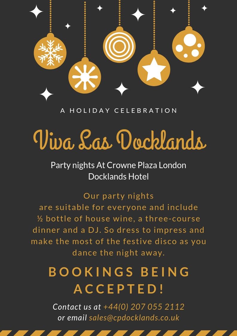 141 days to go till christmas! If you have not booked your party yet, then give us a call! Our availability for parties are going fast! for 2019, due to popular demand, we are also accepting Saturdays as well! #VivaLasDocklands #Christmas #Christmasparties2019