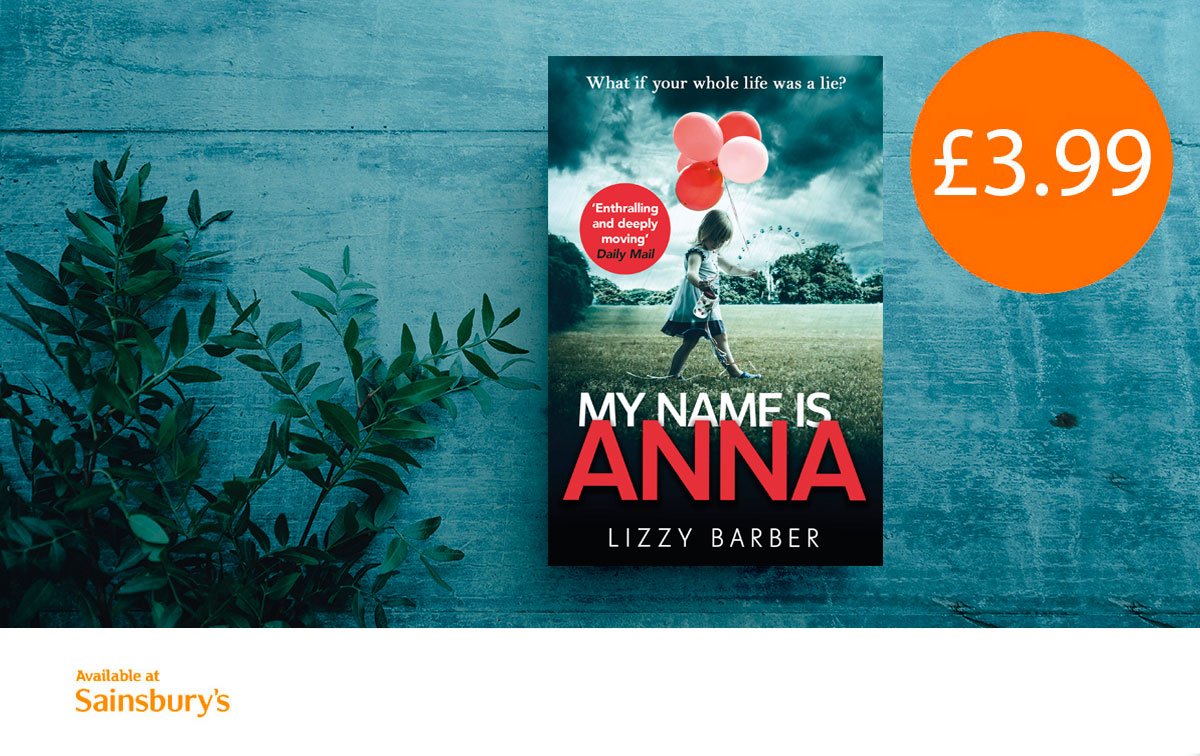 DeadGoodBooks's tweet photo. Popping into the shops this lunchtime? Grab yourself a paperback copy of #MyNameIsAnna by @ByLizzyBarber for just £3.99 in store at @sainsburys while stocks last!
Offer available until 7 August 2019. https://t.co/SAzFJFYugH