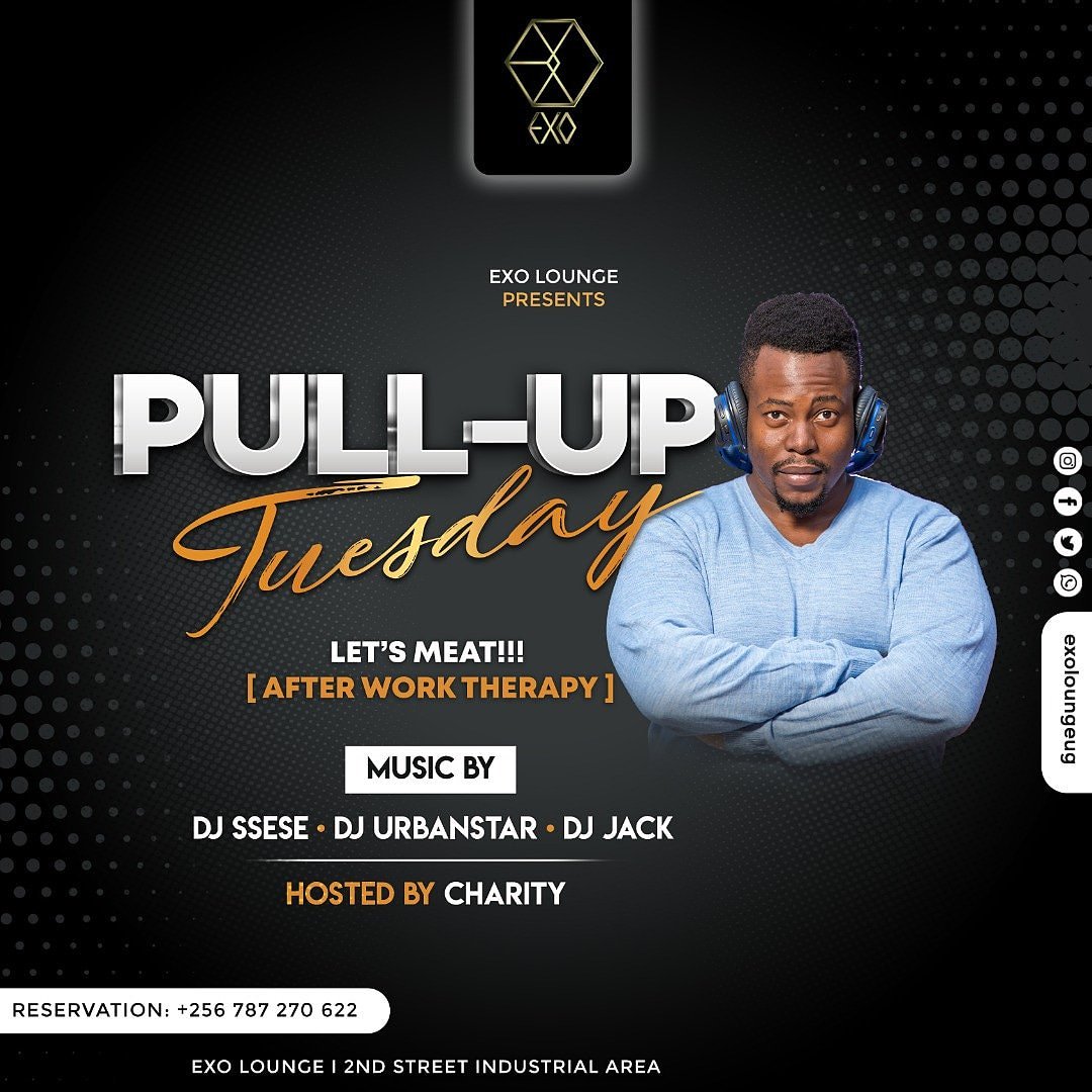 MamaKidongo's tweet photo. Not a bad day to pull u pant meat for that after work therapy. Every Tuesday at Exo Lounge. Music powered by @DJ_Ssese @djurbanstar To Jack. Come enjoy some good meat and brew #PullUpTuesday https://t.co/0htAloJFNa