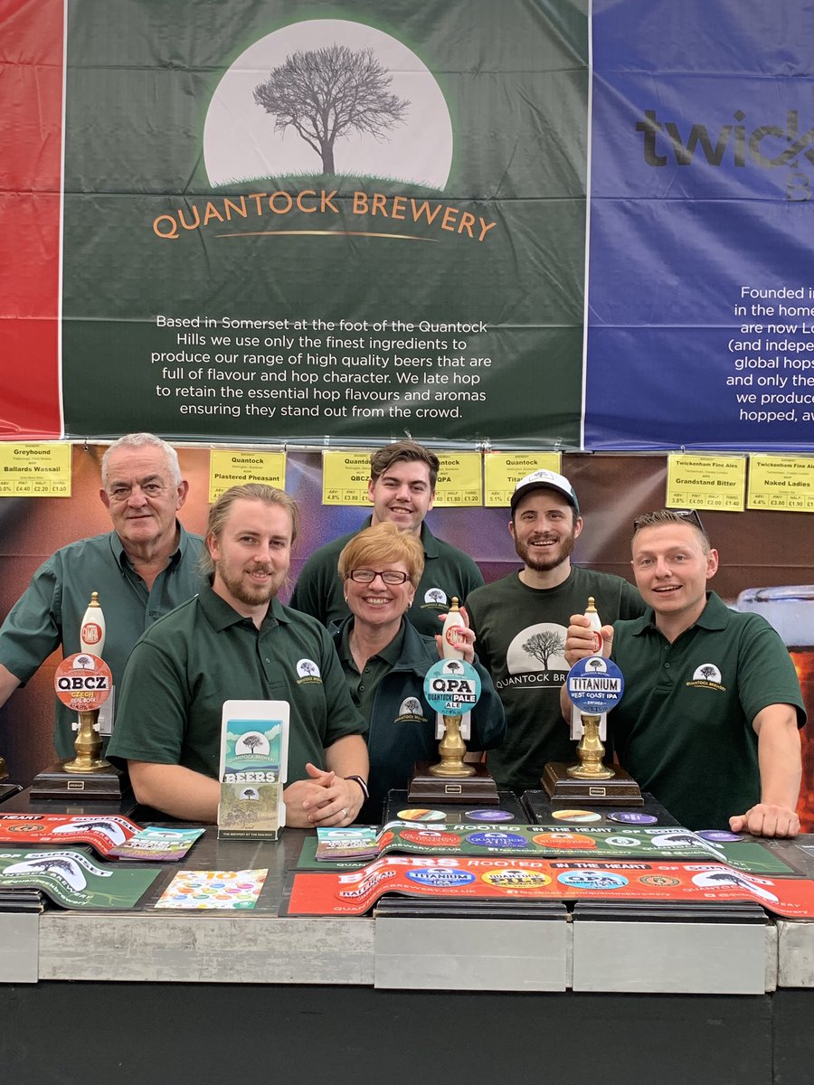 QuantockDan's tweet photo. We’re ready for you’ll at the GBBF! @QuantockBrewery @CAMRA_Official #GBBF https://t.co/88fhi2VgFO