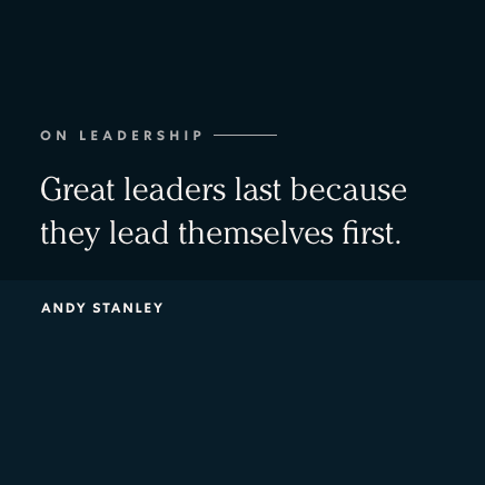 Beginning is easy. Finishing well…not so much. Leadership begins with the person in the mirror.
