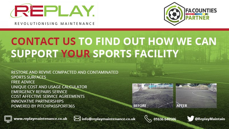 leicsfa's tweet image. Equipment and machinery can be supplied by @ReplayMaintain for in-house #3G pitch care use. They&apos;re at the forefront of developing, and investing in, maintenance procedures whilst also simplifying the complete &apos;asset management&apos; of a pitch: replaymaintenance.co.uk