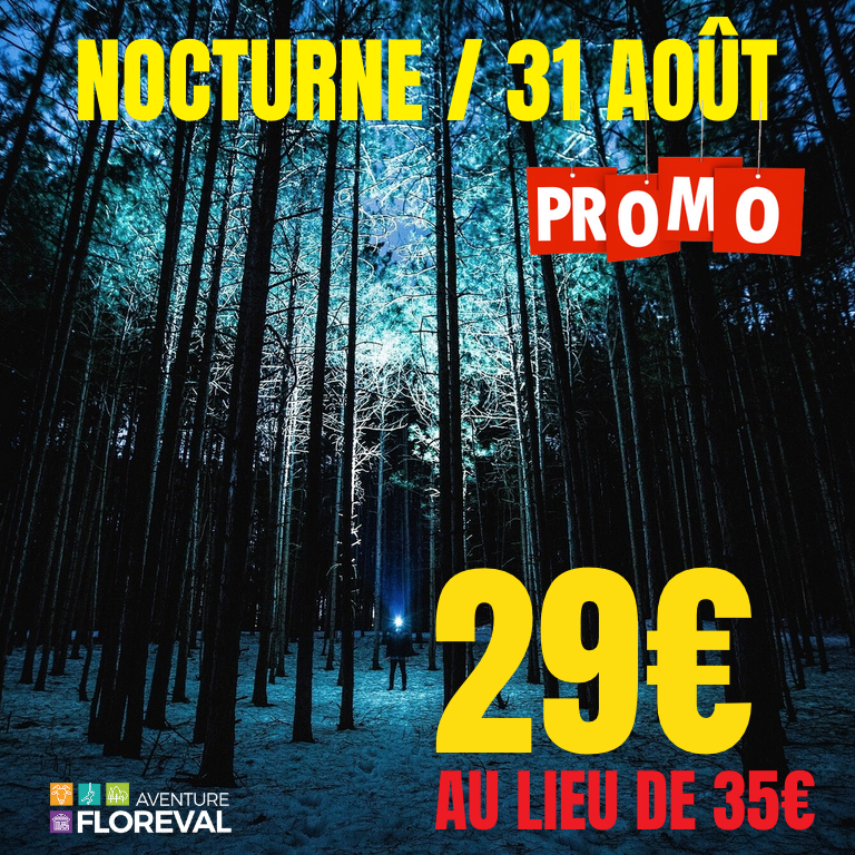 ParcFloreval's tweet photo. 🎁PROMOTION 🎁 Comme le mois dernier, pour notre prochaine nocturne, le samedi 31 août prochain, nous vous offrons un TARIF préférentiel de 29€ au lieu de 35€ !

▶️ Attention, il est IMPÉRATIF de réserver avec ce lien :

🌐 https://t.co/nffdbWPF6t https://t.co/kaWfCiUOtP