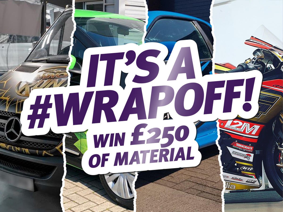 Metamarkuk's tweet photo. The #WrapOff has landed! Head to our Facebook page to enter your finest vehicle wraps into our competition to win £250 of material - https://t.co/GHG38eSkRG https://t.co/FQ2bpYkEcB