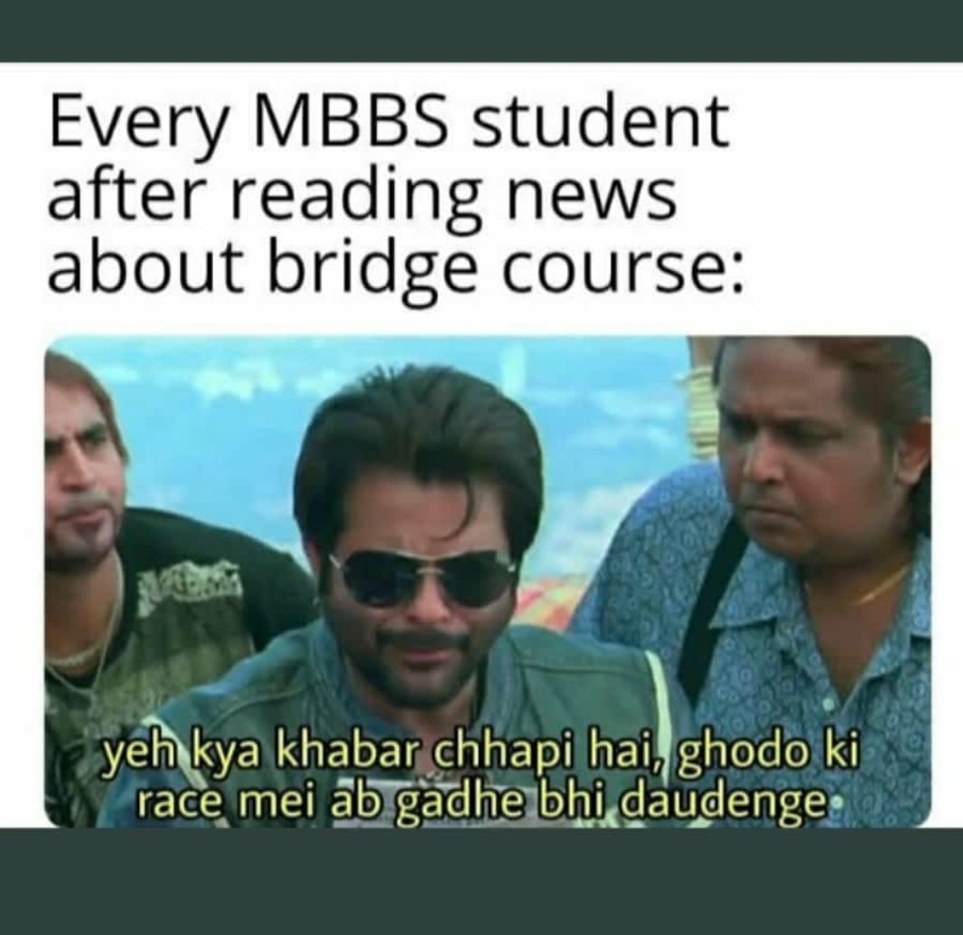 srk281's tweet photo. Ghodo ke race me ab gadhe bhi daudenge! 
#SayNoToNMCbill https://t.co/CELuspVBEi