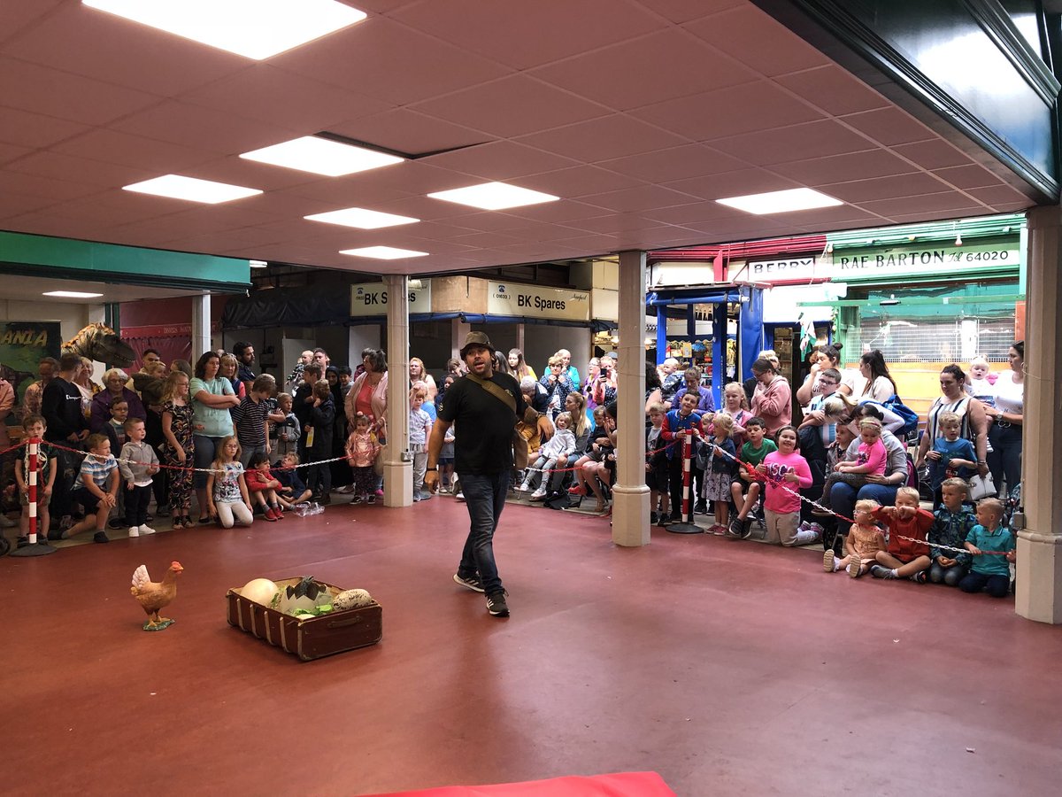 Newport market dinosaur event next show 1.30 today snd 3 pm and it’s free