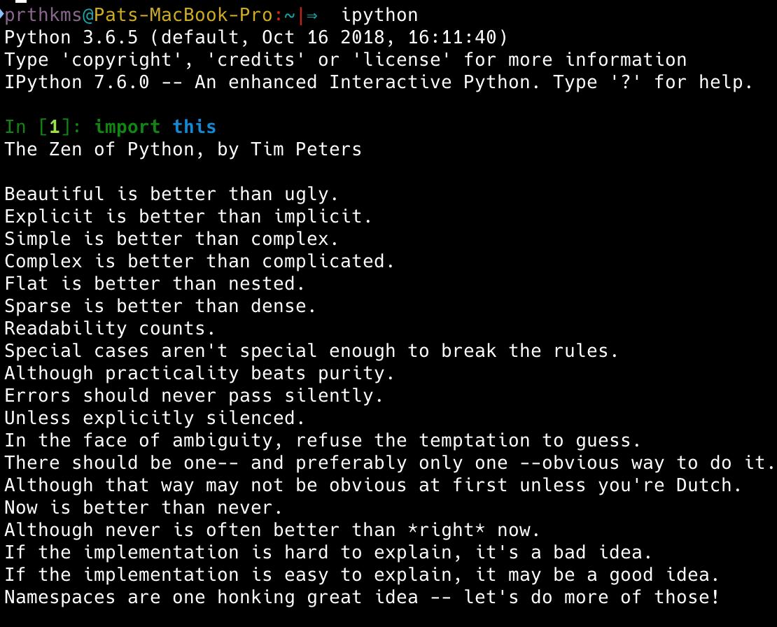 prthkms's tweet image. TIL

#Python #ZenOfPython