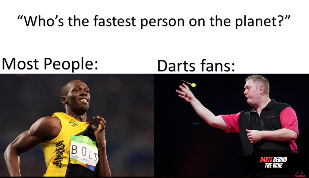 DartsBehindThe's tweet photo. DARTS FANS KNOW THE TRUTH 😉🎯😂

We all know who the fastest in the world is..@goodevans180🥇

#darts #lovethdarts #PDC https://t.co/WAIolwgxTk