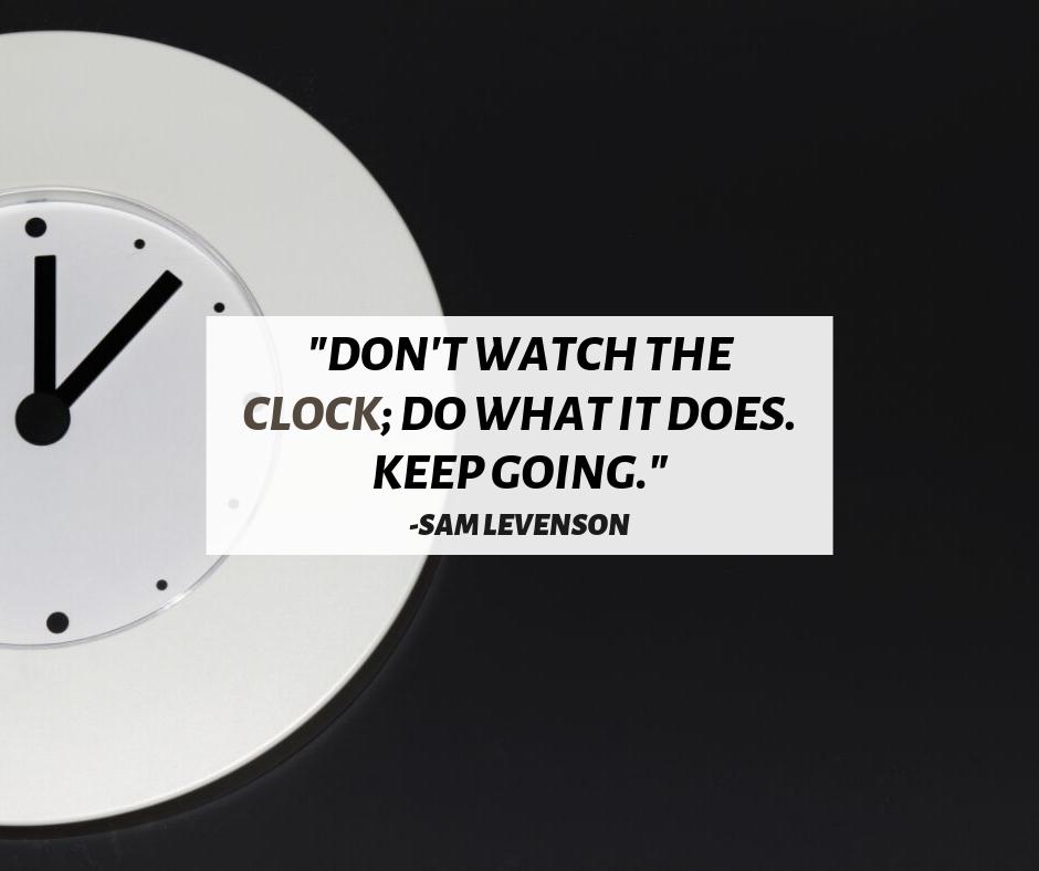 ScottRister's tweet photo. "Don't watch the clock; do what it does. Keep going." -Sam Levenson

Follow @ScottRister for more #motivation

#TuesdayThoughts #Success #TodayQuotes #Positive #MotivationalThoughts #MotivationalQuotes #TuesdayMotivation #Motivational #InspirationalQuotes #Inspiration #Quotes https://t.co/5lfOENvlq1
