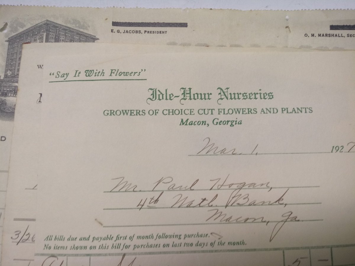 maconsbookstore's tweet photo. some #downmacon #ephemera from the 1920s. #macon #maconga #dtmac 1/? https://t.co/x4ePSkpCXC