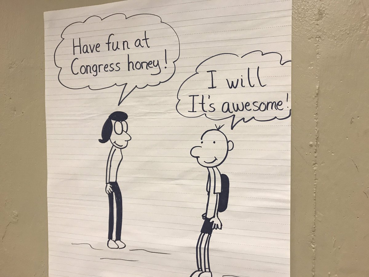 DrChrisEarly's tweet photo. Loving the signs our WEB leaders put up for our incoming 6th graders! #CongressRocks #WEBprogram #6thGradeOrientation https://t.co/K6OISwhQY5