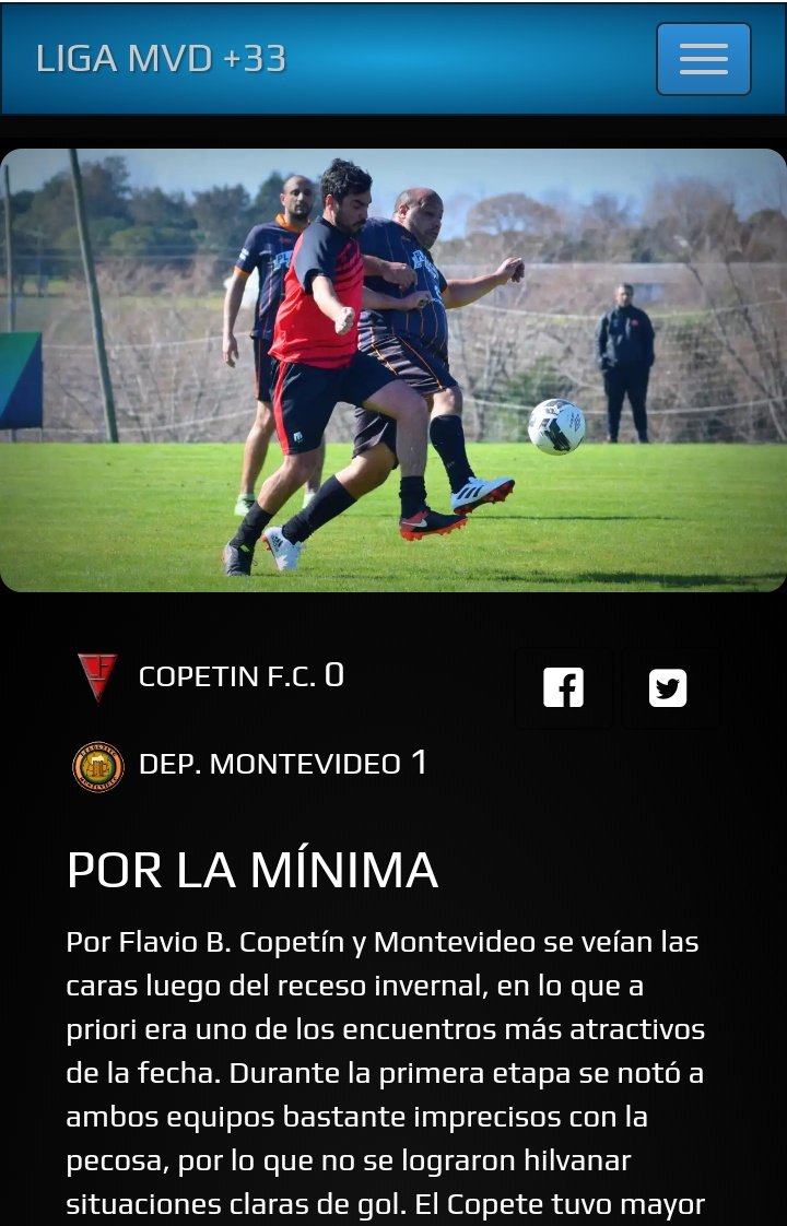 CopetinFc33's tweet photo. La crónica de nuestra derrota ante @eldepor33 en el arranque del Clausura. @LIGA_MVD #Mas33 https://t.co/OBKDBOBjnS