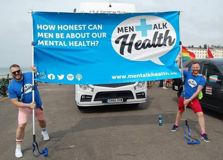 DaveyAegis's tweet photo. It's amazing to see how @MenTalkHealthUK is flourishing in #Brighton &amp; Hove! 

What started as a personal project is now being run by the community for the community!  I cannot be more proud of all of myMTH Family! An amazing @PrideBrighton🏳️‍🌈
#ProudPapa #mentalhealth #community https://t.co/3KPrBwg8qd