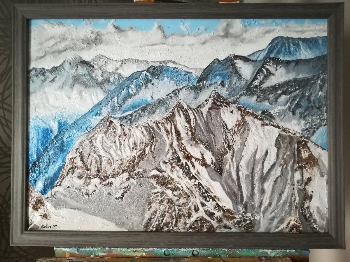 fab_rbt's tweet photo. Nouvelle toile 50x70. Les montagnes https://t.co/37sKZYslzk