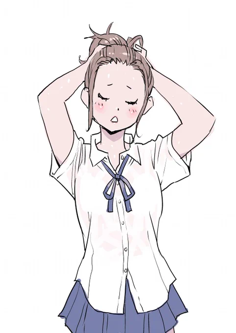 あっつ～
#イラスト女の子 