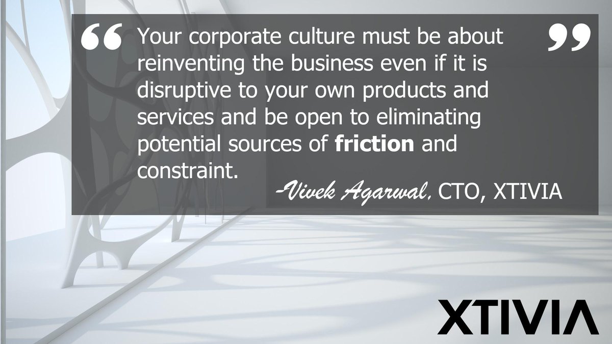 vivagarwal's tweet photo. Your #corporate #culture must be about reinventing the #business even if it is #disruptive to your own products &amp; services &amp; be open to eliminating potential sources of #friction &amp; constraint. 

https://t.co/Y2h2XVlXZw 

@ForbesTechCncl #Frictionless #FrictionlessEnterprise https://t.co/KcBszIXxso